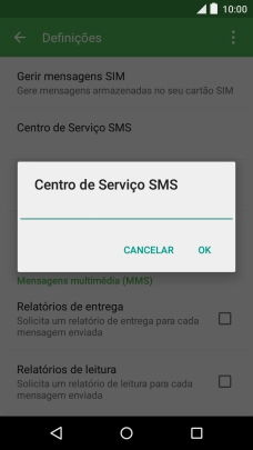 Introduza +351911616161 e prima OK.