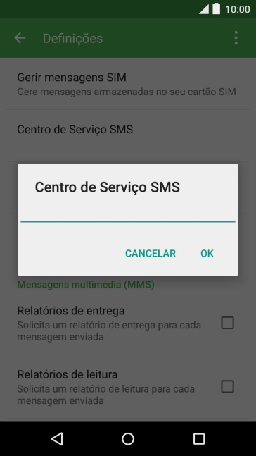 Introduza +351911616161 e prima OK.