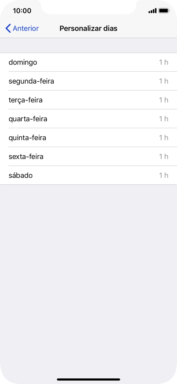 Prima os dias pretendidos.