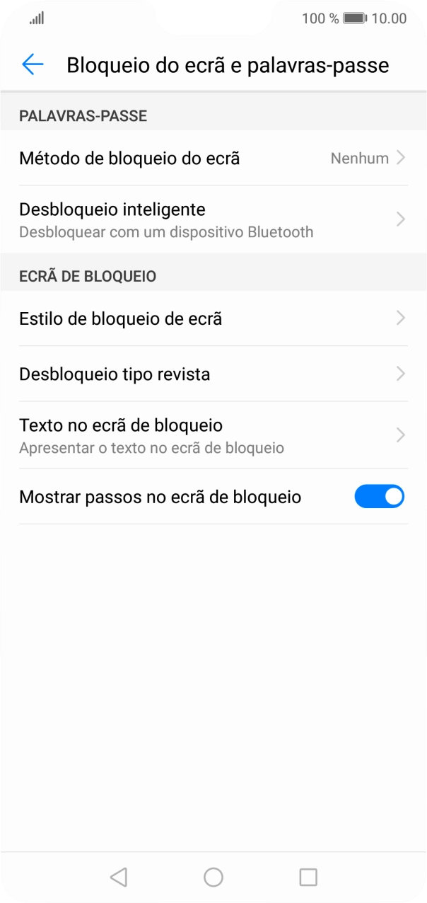 Prima a tecla de início para terminar e voltar ao ecrã inicial.
