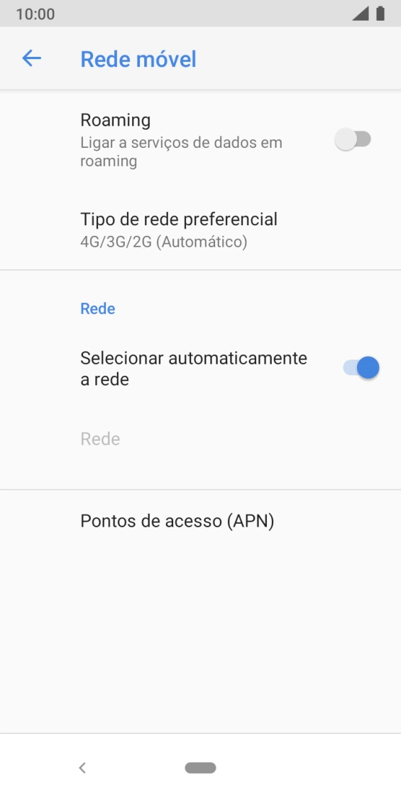 Prima Pontos de acesso (APN).