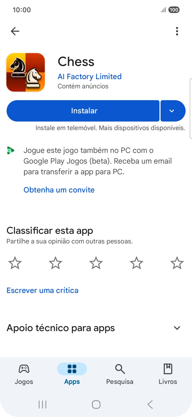 Prima a tecla de início para terminar e voltar ao ecrã inicial.