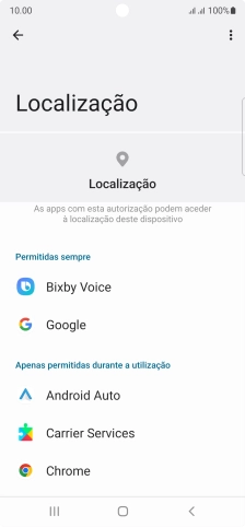 Prima a app pretendida.
