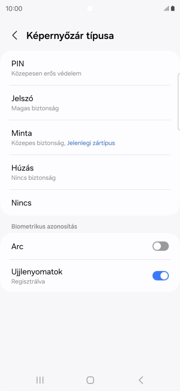 Válaszd a Nincs lehetőséget.