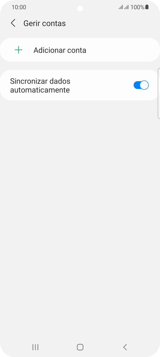 Prima Adicionar conta.