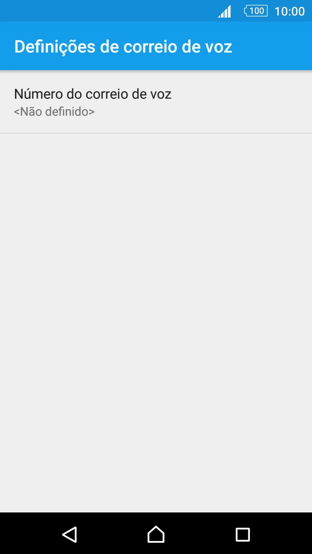 Prima Número do correio de voz.