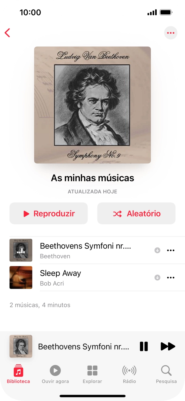 Prima o título da música.