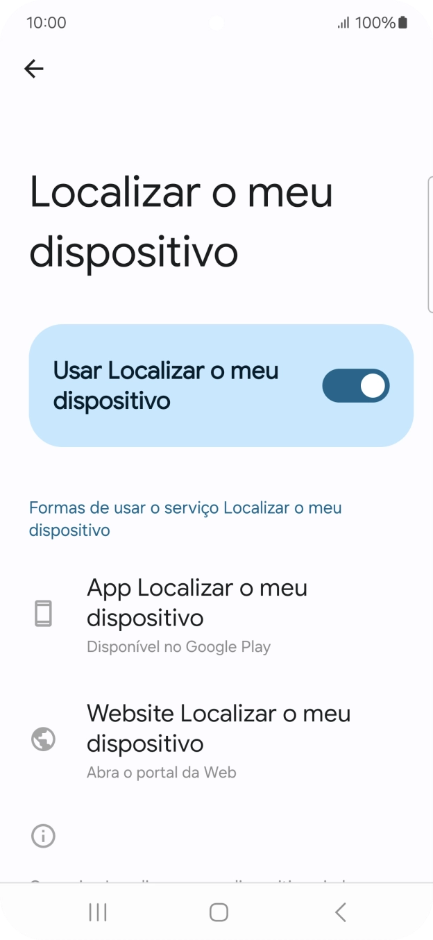 Prima a tecla de início para terminar e voltar ao ecrã inicial.