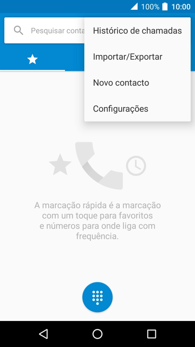 Prima Configurações.