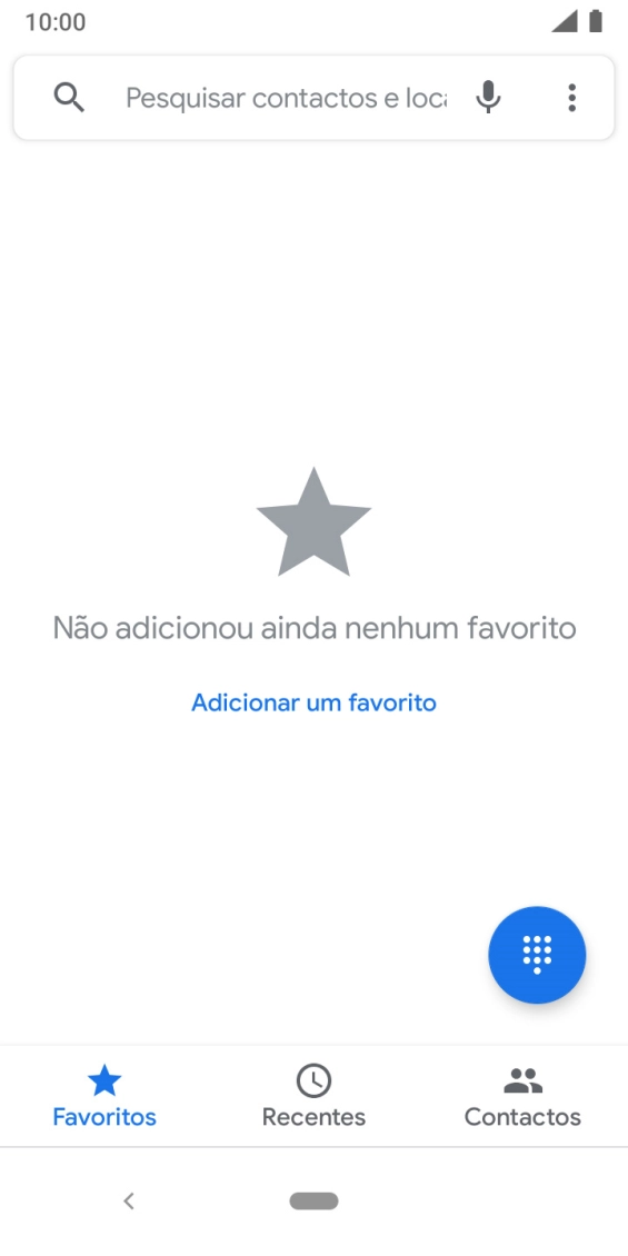 Prima o ícone de menu.