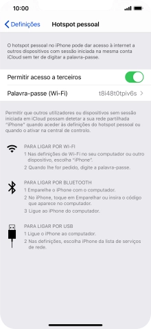 Para voltar ao ecrã inicial, deslize o dedo de baixo para cima a partir da base do ecrã.