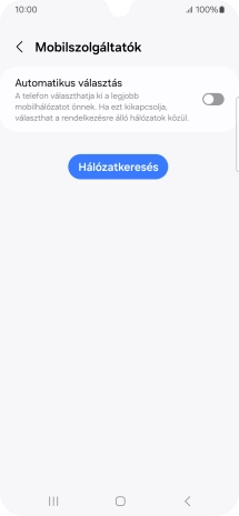 Kattints az „Automatikus választás” melletti csúszkára a funkció bekapcsolásához.