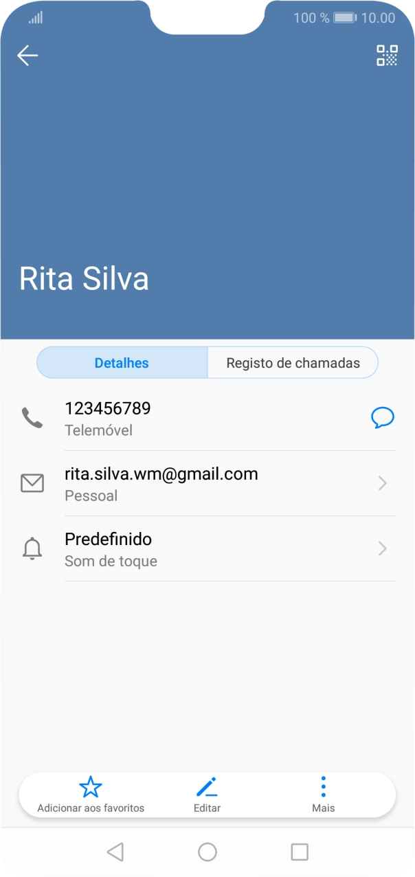 Prima o número pretendido.