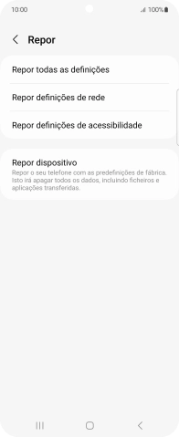 Prima Repor dispositivo.