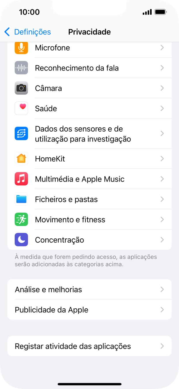 Prima Registar atividade das aplicações.