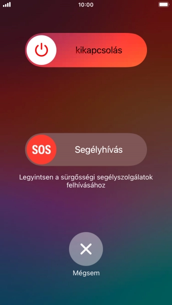 Kattints a kikapcsolás ikonra, és húzd az ikont jobbra.