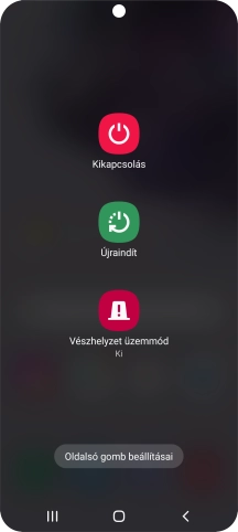 Válaszd a Kikapcsolás lehetőséget.
