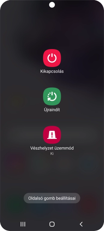 Válaszd a Kikapcsolás lehetőséget.