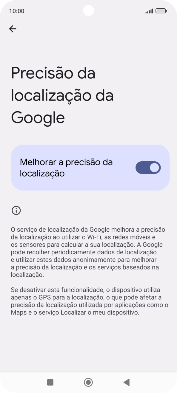 Se premir o indicador junto a 