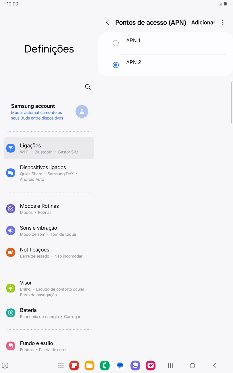 Prima a tecla de início para terminar e voltar ao ecrã inicial.