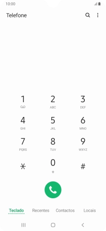 Prima o ícone de menu.