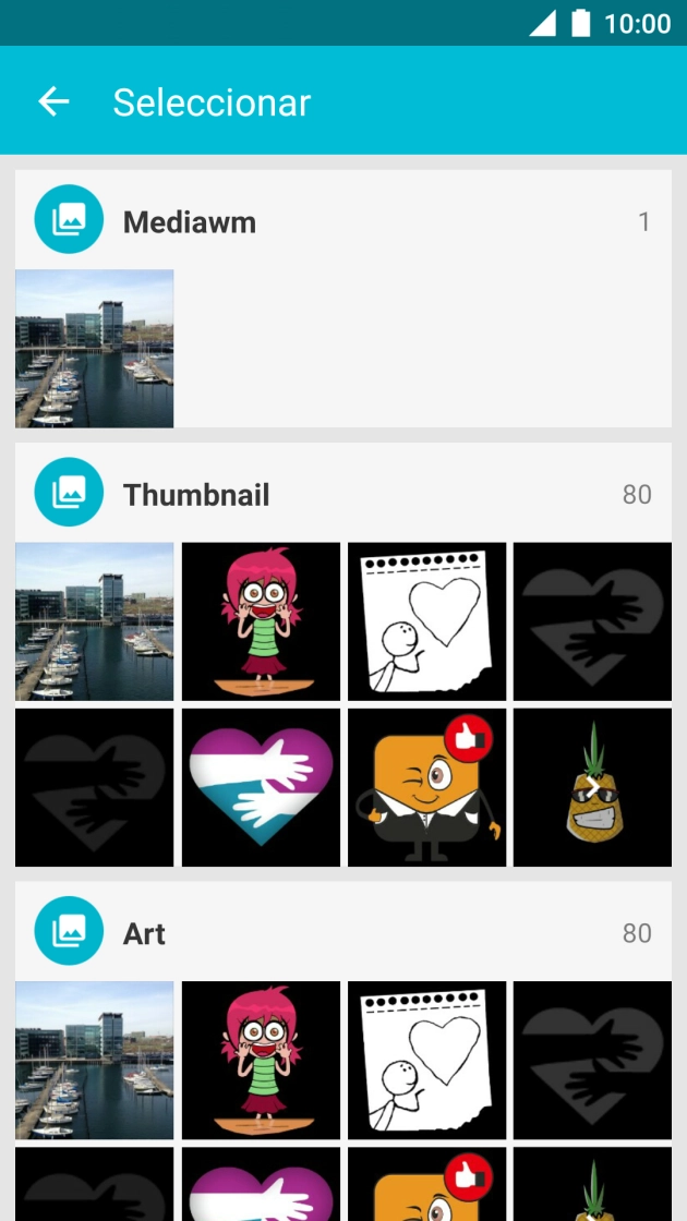 Prima a imagem pretendida.