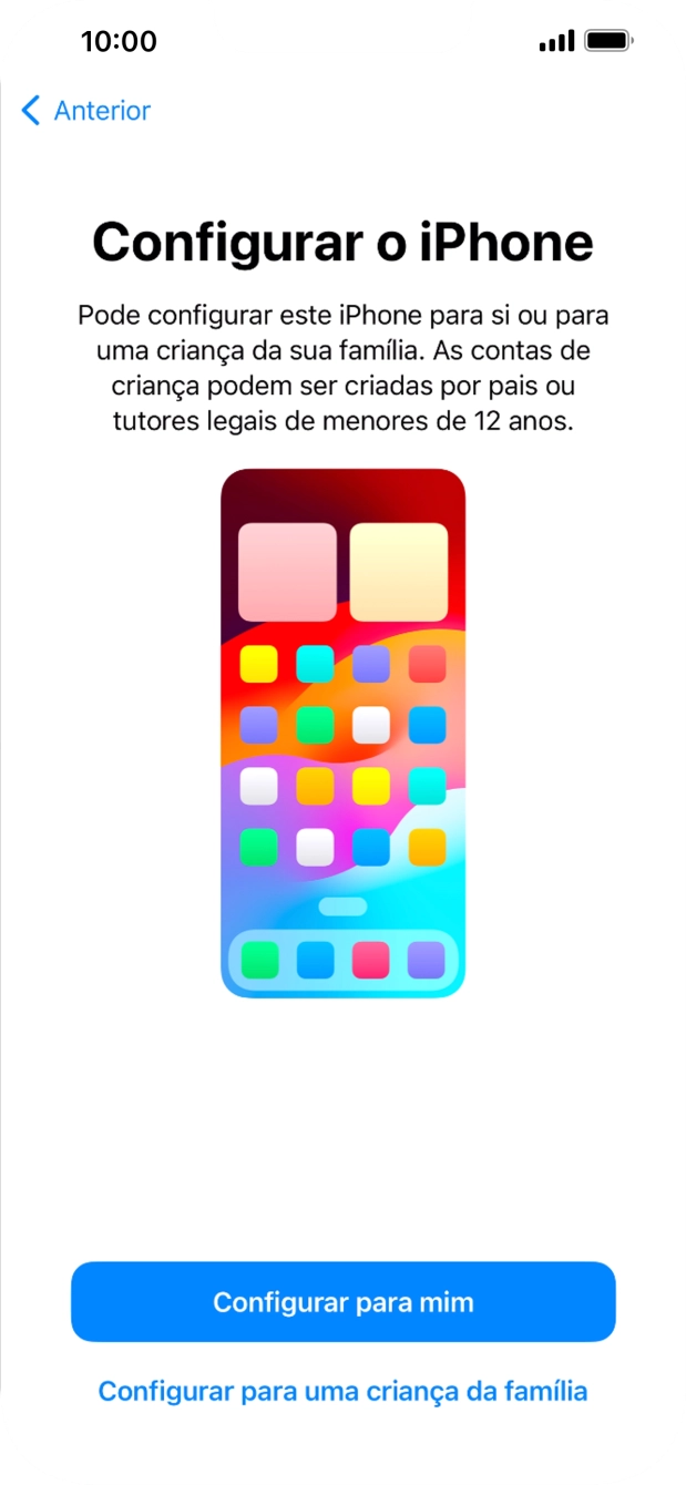 Prima Configurar para mim.