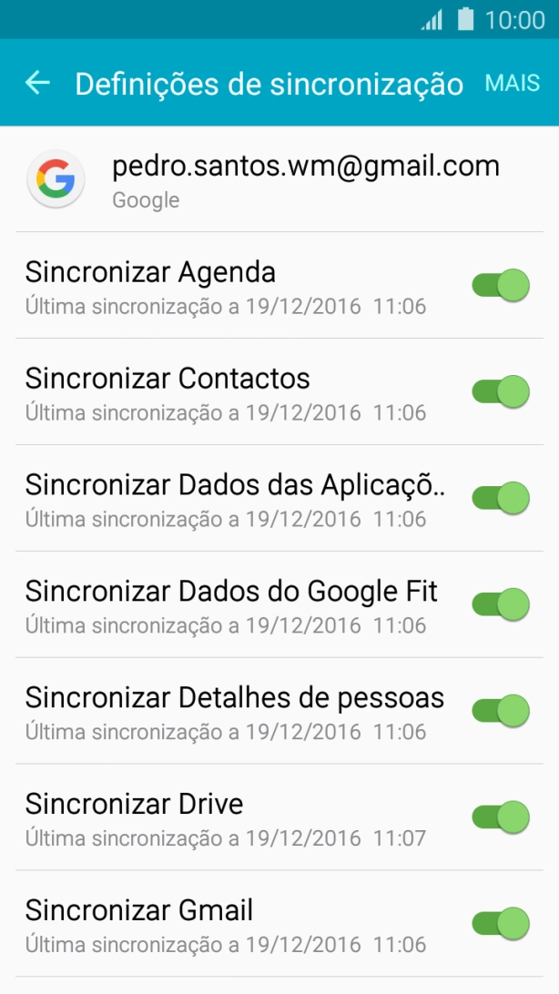 Prima a tecla de início para terminar e voltar ao ecrã inicial.