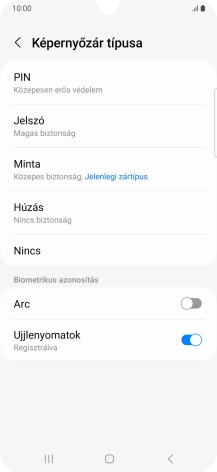 Válaszd a Nincs lehetőséget.