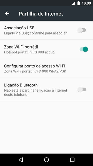 Prima a tecla de início para terminar e voltar ao ecrã inicial.