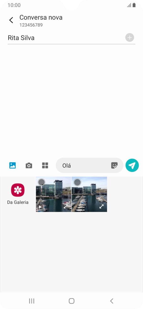 Prima Da Galeria e vá até à pasta pretendida.