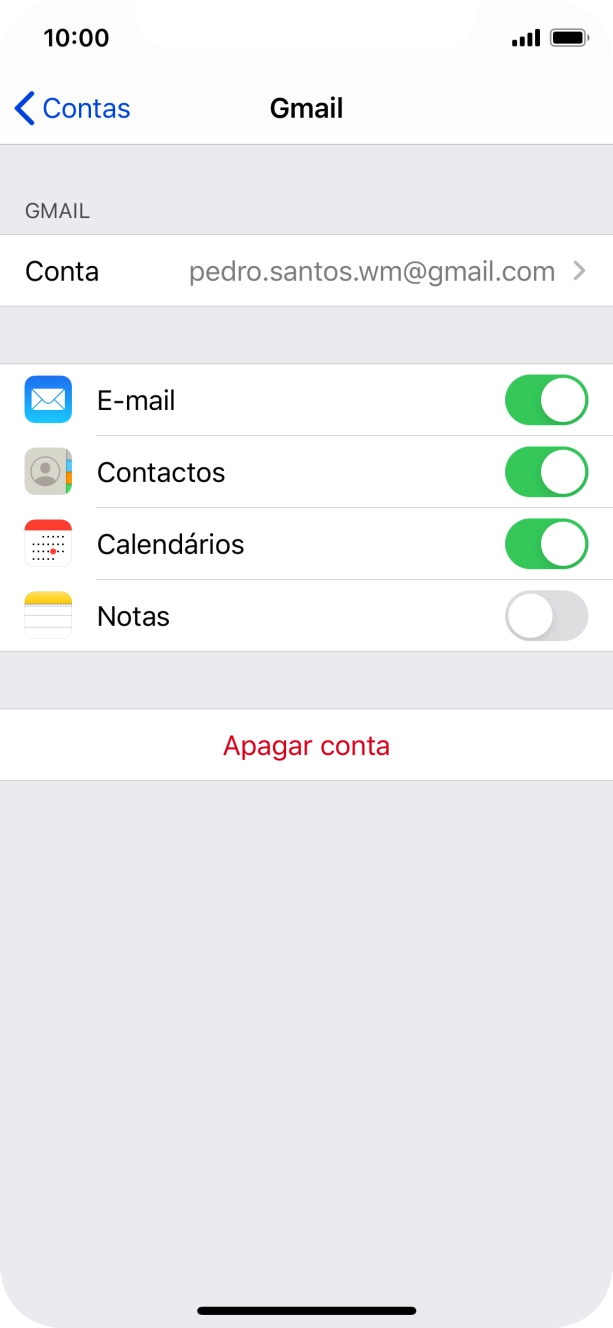 Para voltar ao ecrã inicial, deslize o dedo de baixo para cima a partir da base do ecrã.