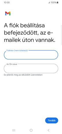 Kattints „Az Ön neve” alatti mezőre, és írd be a kívánt küldőnevet.