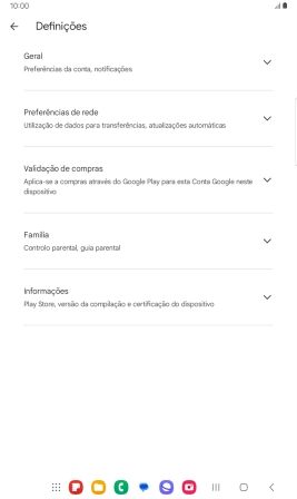 Prima Preferências de rede.