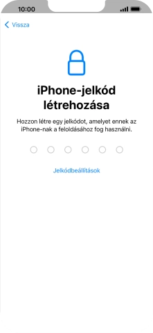 Válaszd a Jelkódbeállítások lehetőséget.