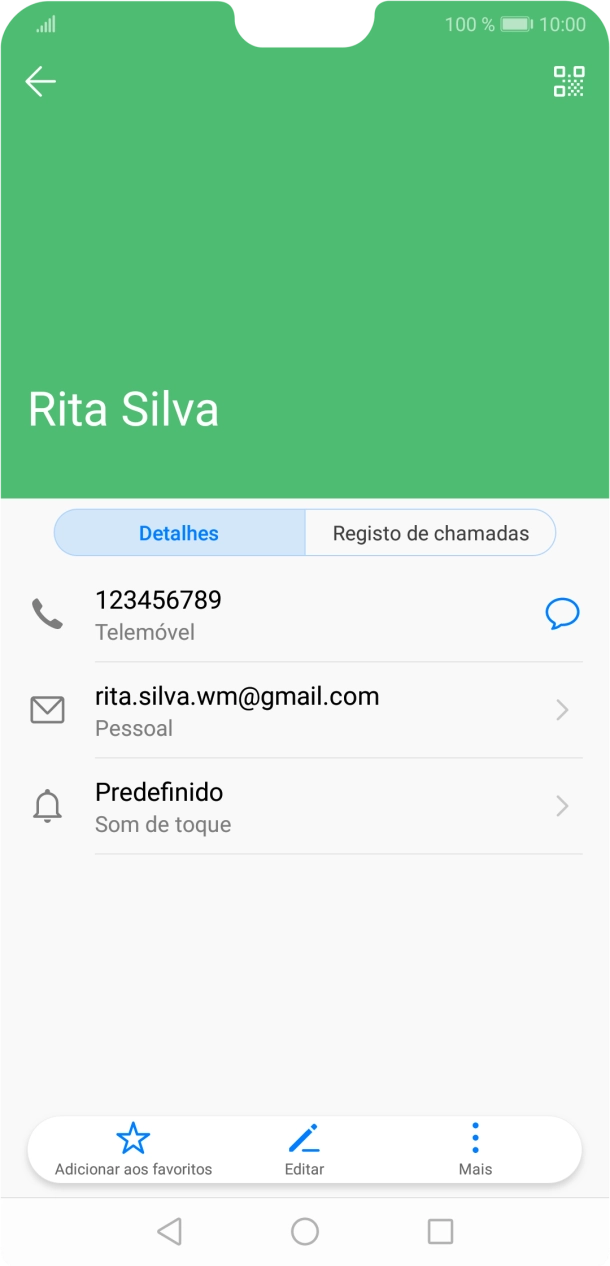 Prima o número pretendido.