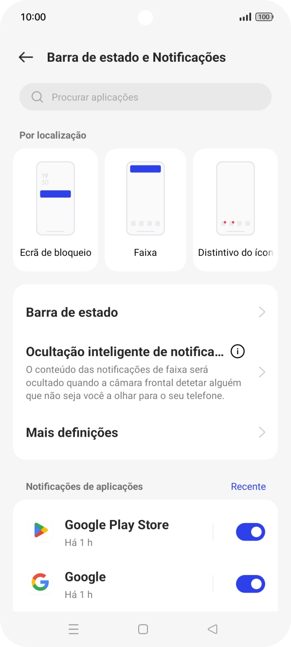 Prima a lista suspensa junto a 