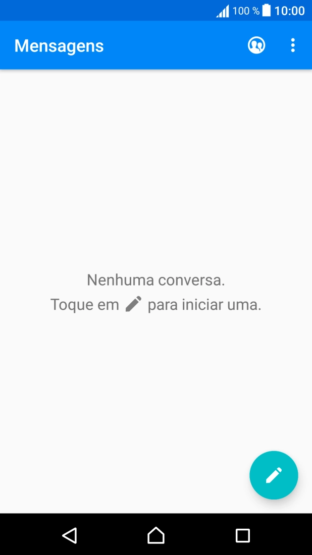 Prima o ícone de nova mensagem.