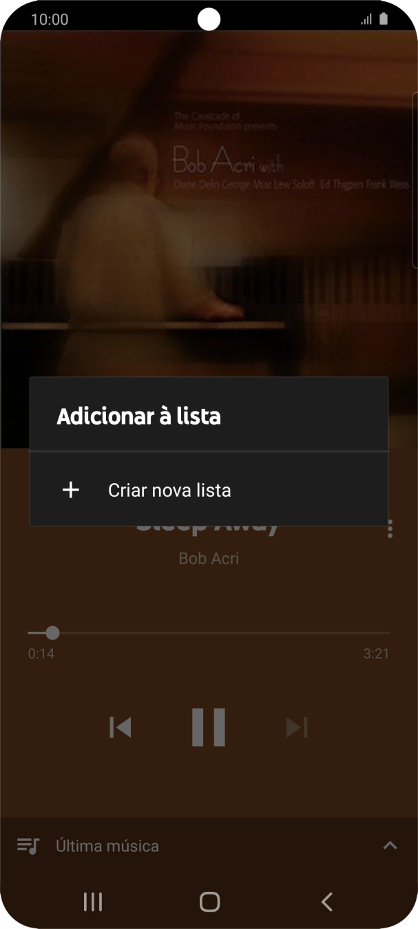 Prima Criar nova lista.