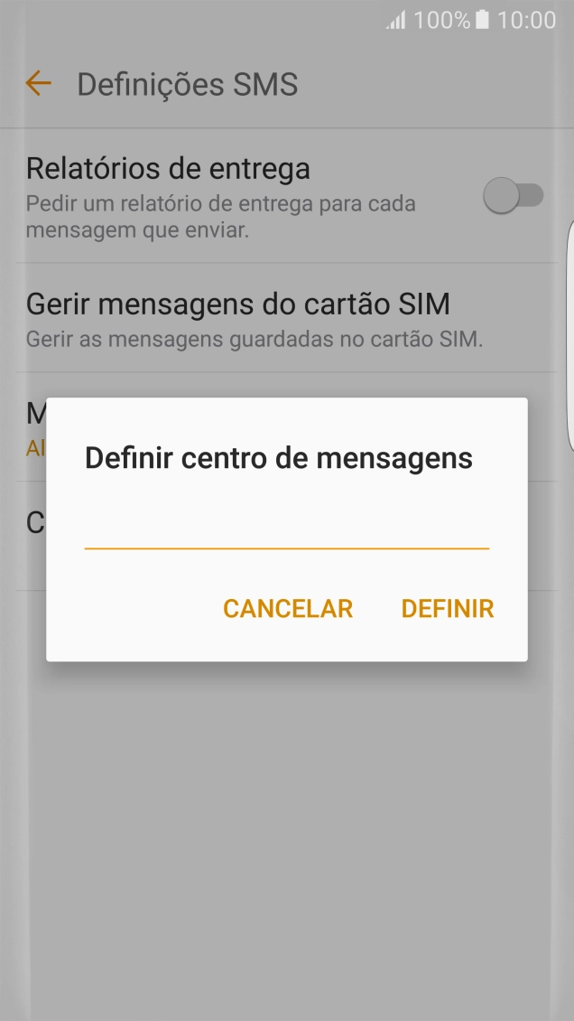 Introduza +351911616161 e prima DEFINIR.