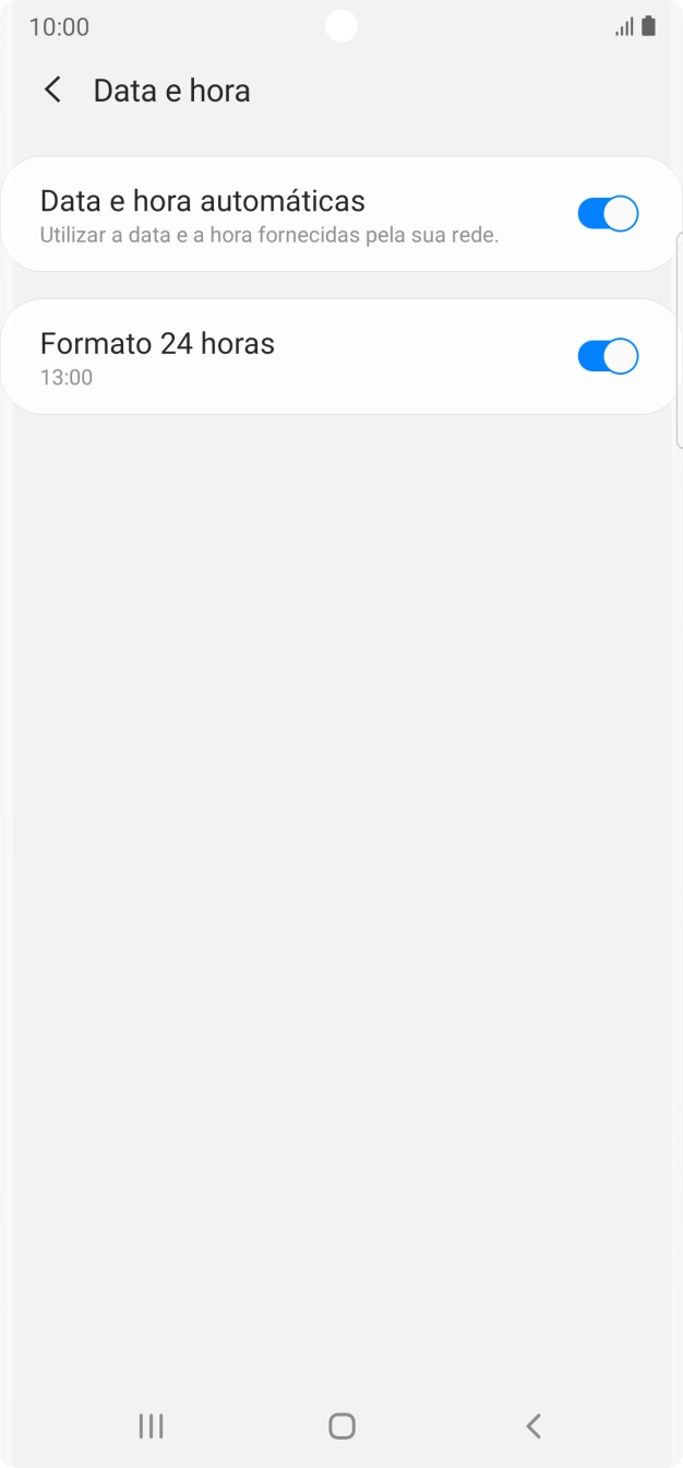 Prima a tecla de início para terminar e voltar ao ecrã inicial.