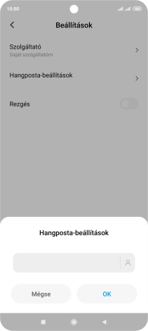 Írd be azt, hogy +36709090999, és válaszd az OK lehetőséget.