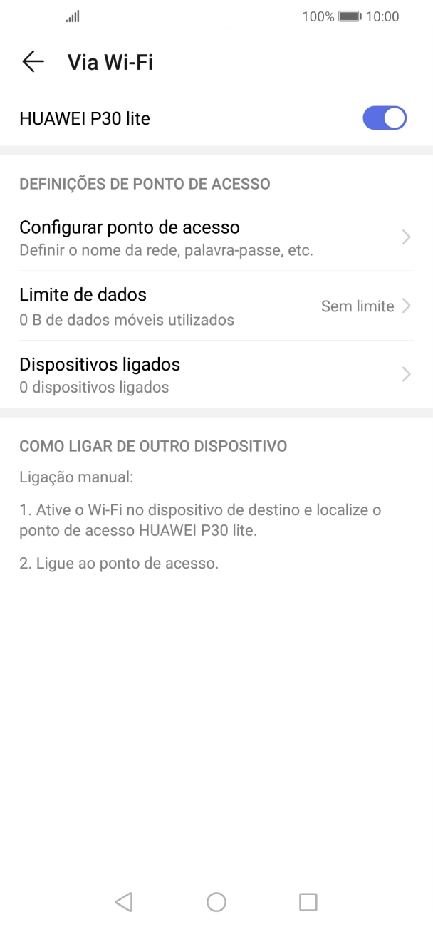 Prima a tecla de início para terminar e voltar ao ecrã inicial.
