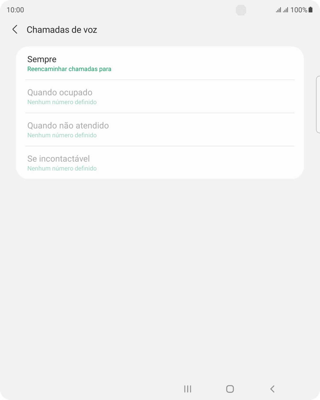 Prima o tipo de desvio pretendido.
