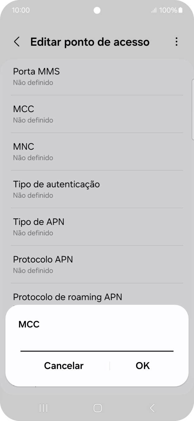 Introduza 268 e prima OK.