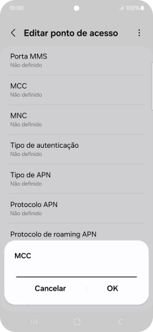 Introduza 268 e prima OK.