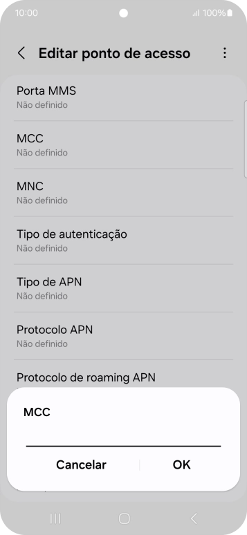 Introduza 268 e prima OK.