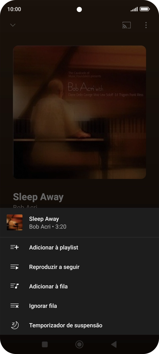 Prima o ícone para adicionar.