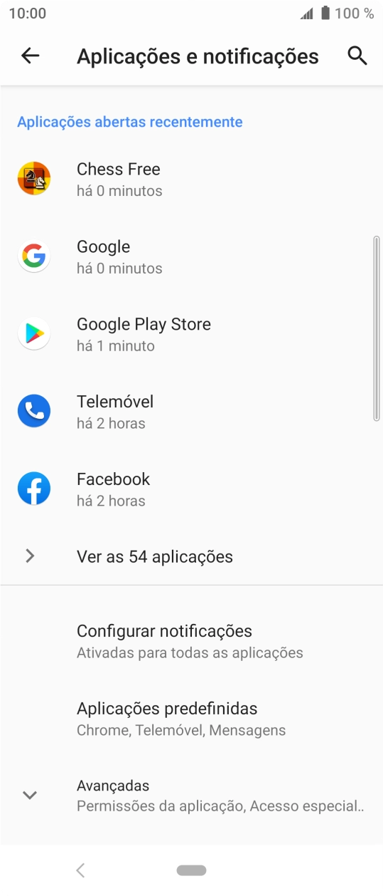 Prima Ver as aplicações.