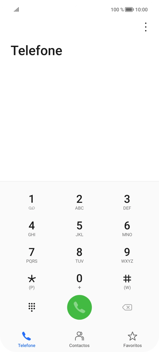 Prima o ícone de menu.